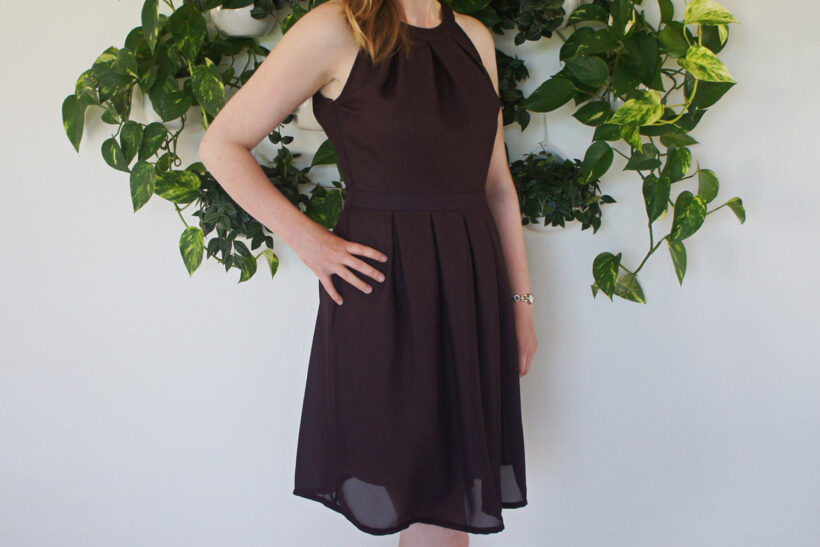 grit tømmerflåde midlertidig Lilla kjole i chiffon - StyleDesignCreate