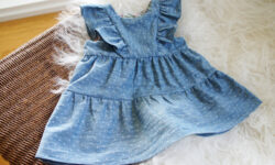 Bay denim kjole med hjerter