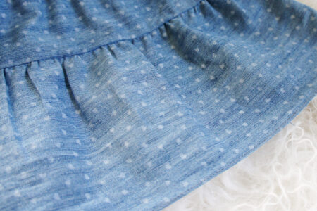 Bay denim kjole med hjerter
