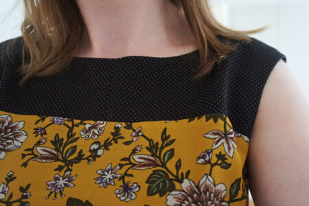 Gul blomstret kjole refashion