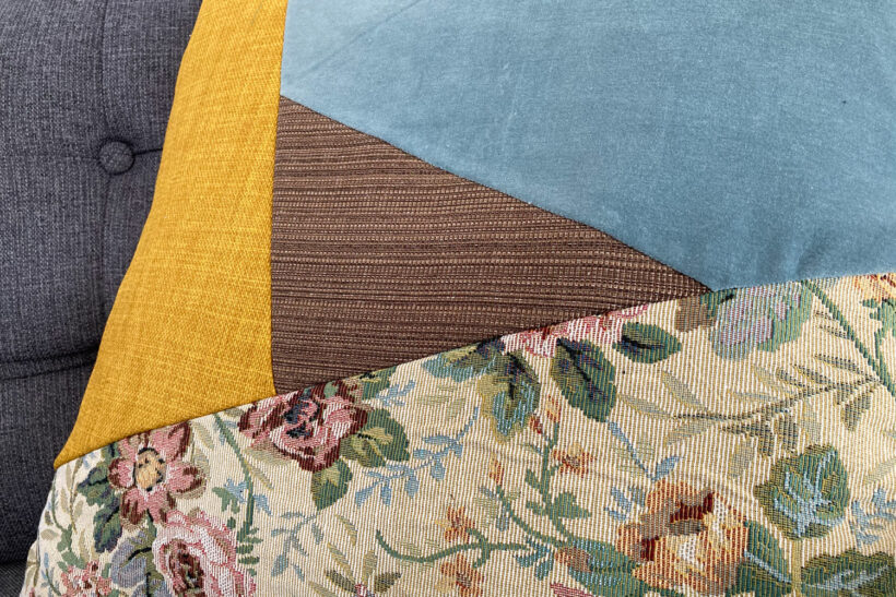 DIY sofapuder i moderne patchwork