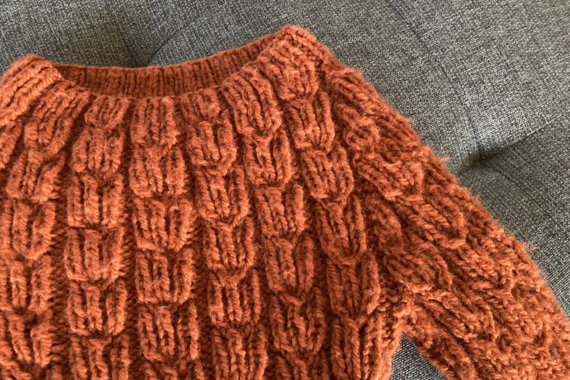 Strikket chunky sweater