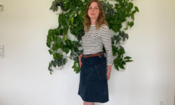 Denim nederdel af gamle bukser