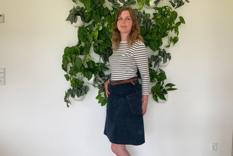 Denim nederdel gamle bukser - StyleDesignCreate