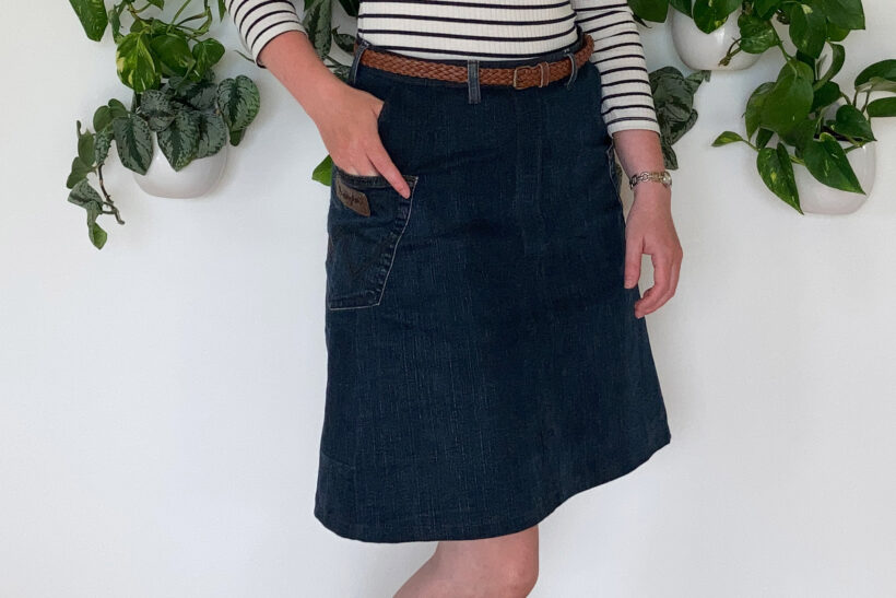 Denim nederdel gamle bukser - StyleDesignCreate