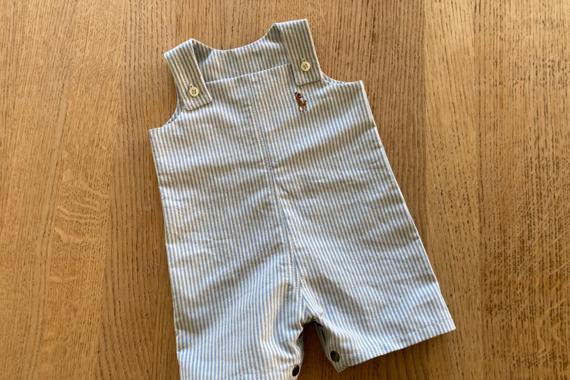 Baby romper af skjorte