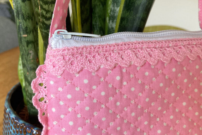 Pink børneskuldertaske