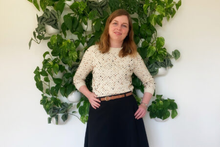 Strikket perlesweater