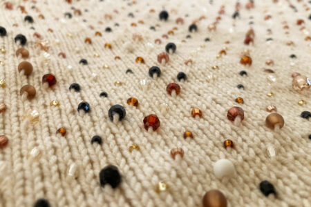 Strikket perlesweater