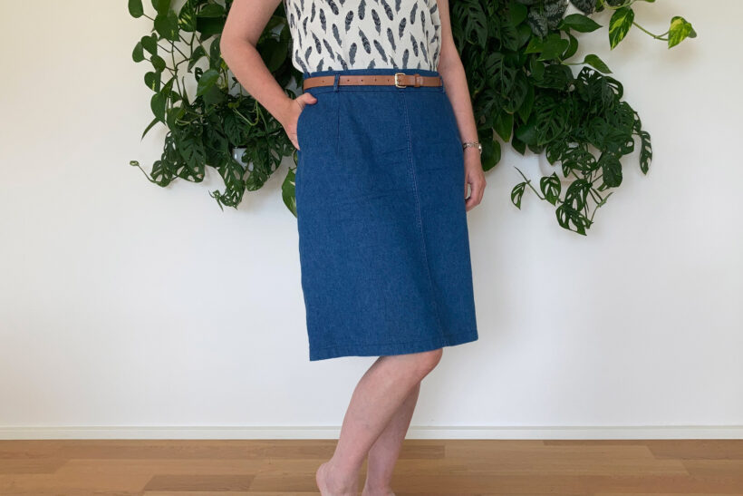 Denim nederdel