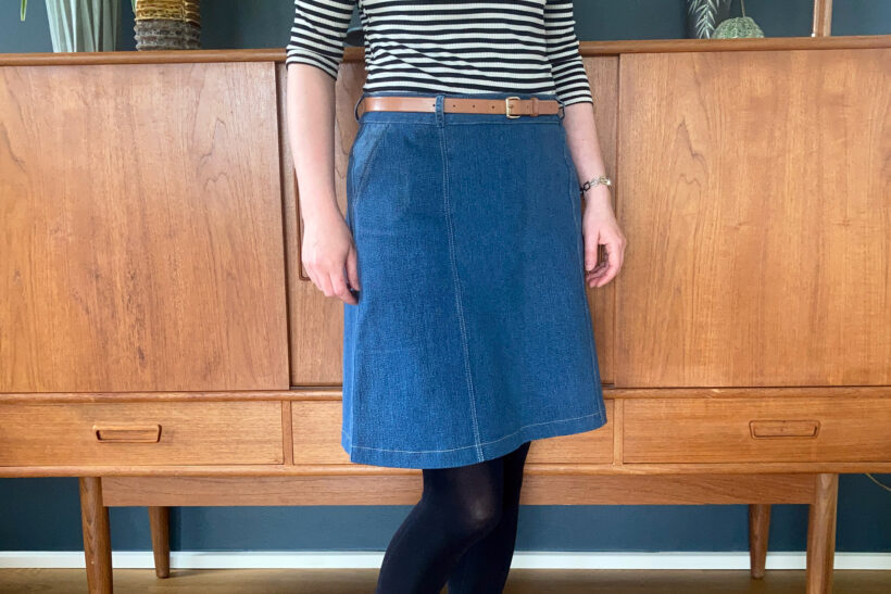 Denim nederdel