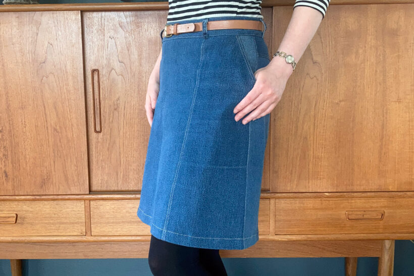 Denim nederdel
