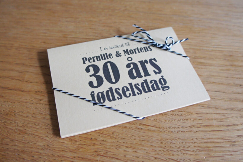 DIY fødselsdagsindbydelser