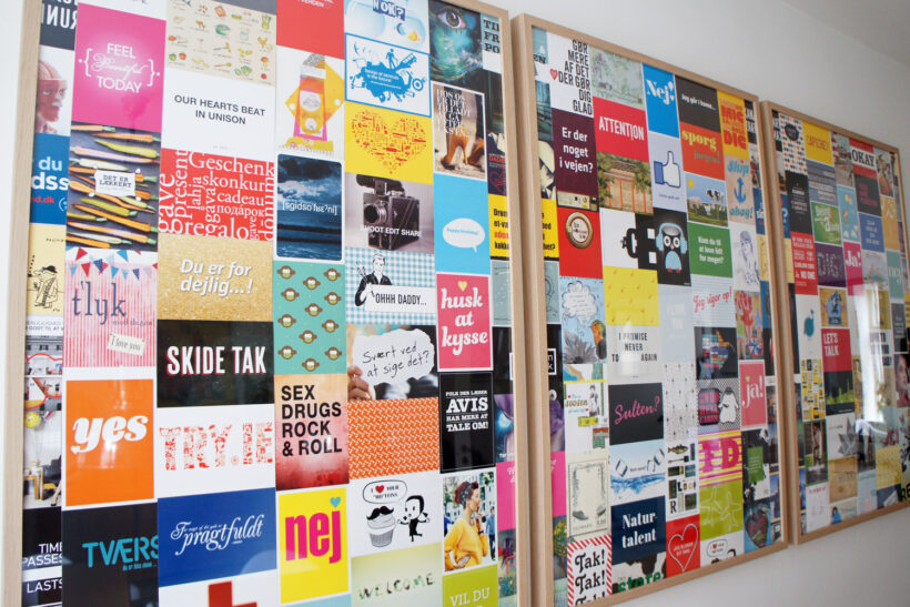 StyleDesignCreate: Postkort-væg med go-cards