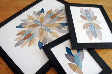 Grafiske collager i papir