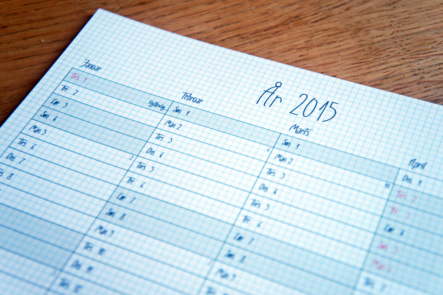 tildele arkiv grådig Gratis print-selv 2015-kalender - StyleDesignCreate