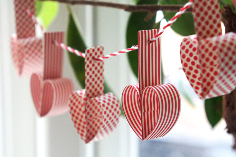 DIY: Julehjerter på guirlande