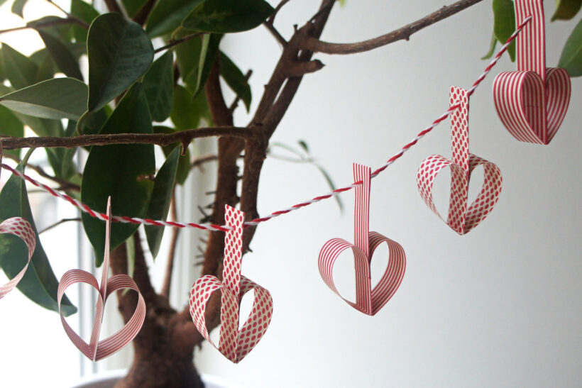 DIY: Julehjerter på guirlande