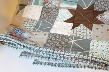 Patchwork stjernetæppe