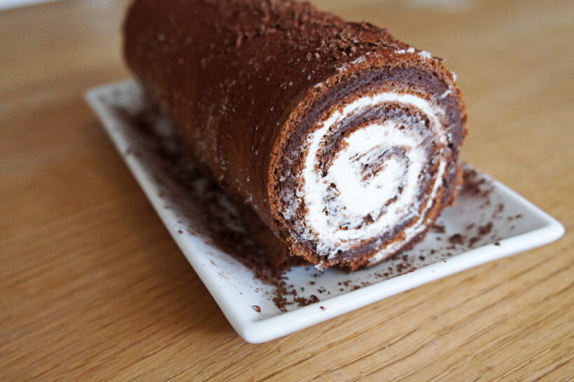 Tiramisu-roulade -